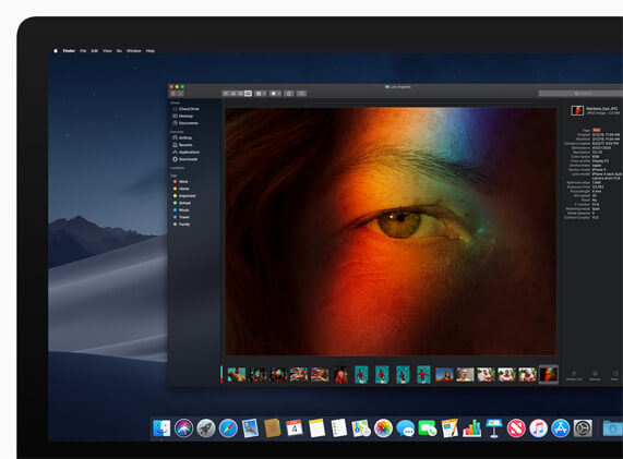 macOS Mojave mode sombre